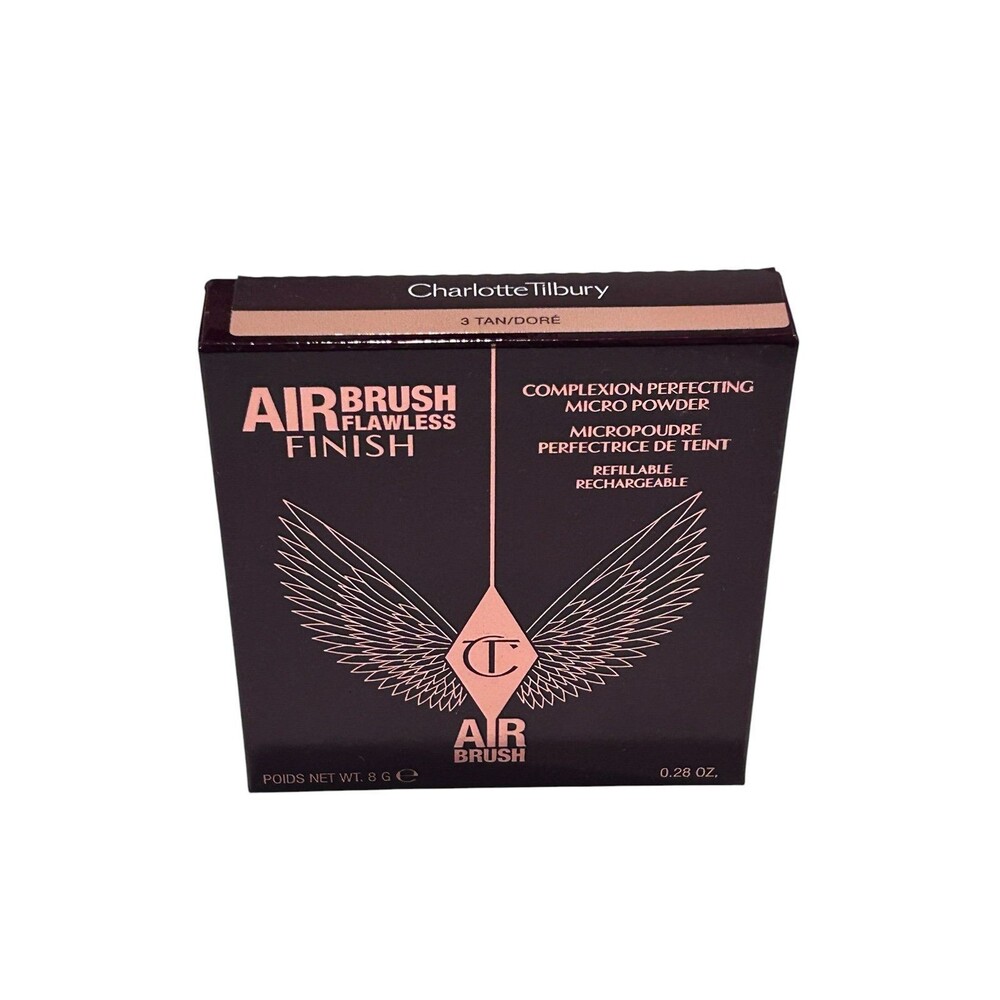 Airbrush Flawless Finish Blurring & Setting Powder 3Tan New .28oz 8g Authentic